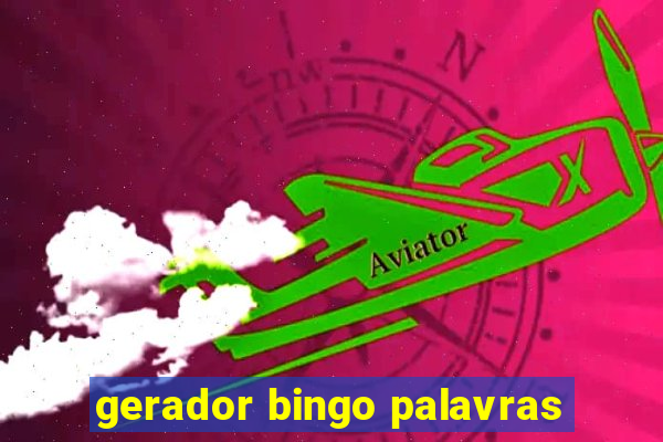 gerador bingo palavras